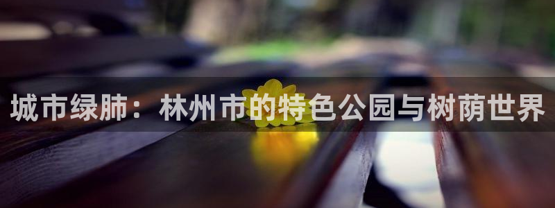 新宝gg 198：城市绿肺：林州市的特色公园与树荫世界